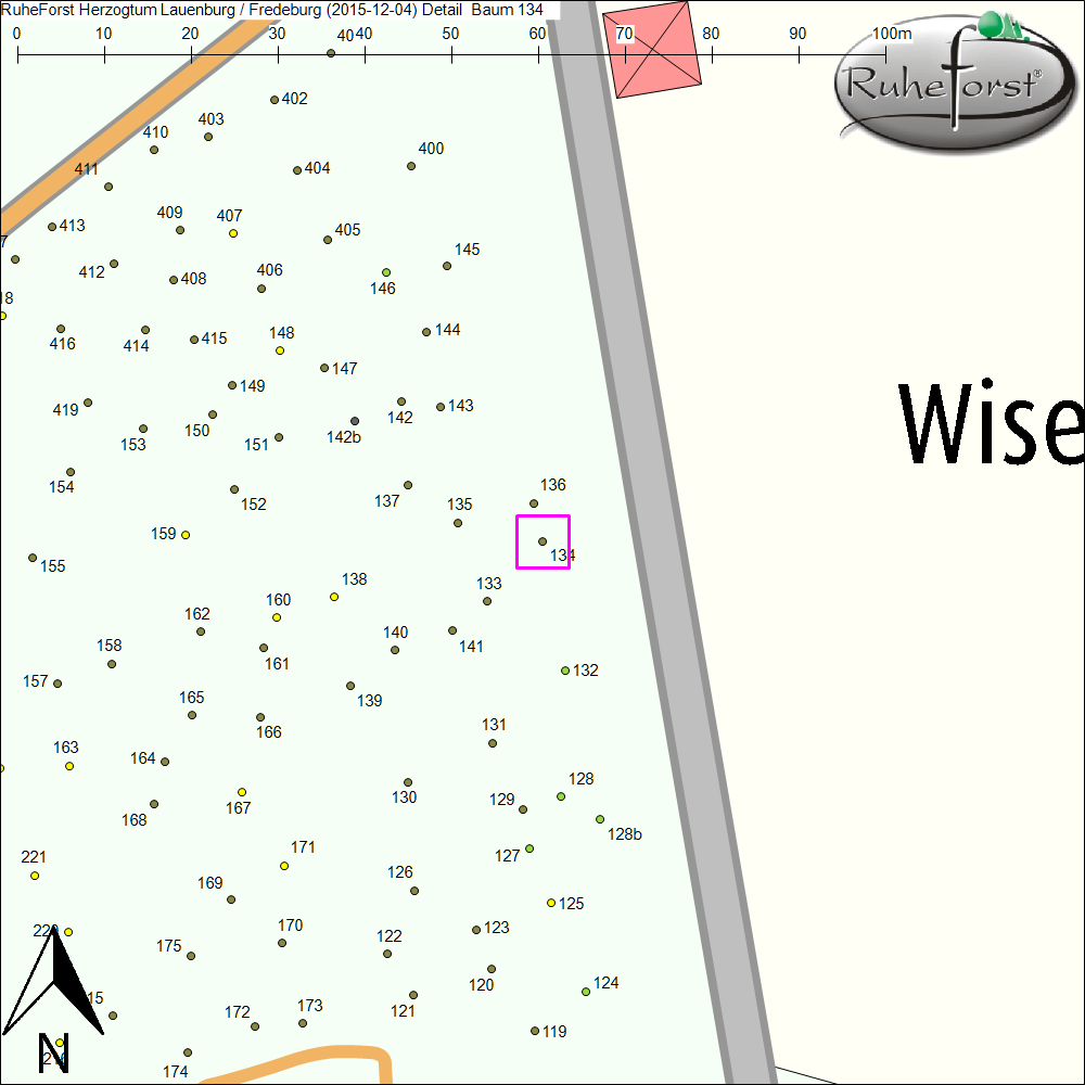 Detailkarte zu Baum 134
