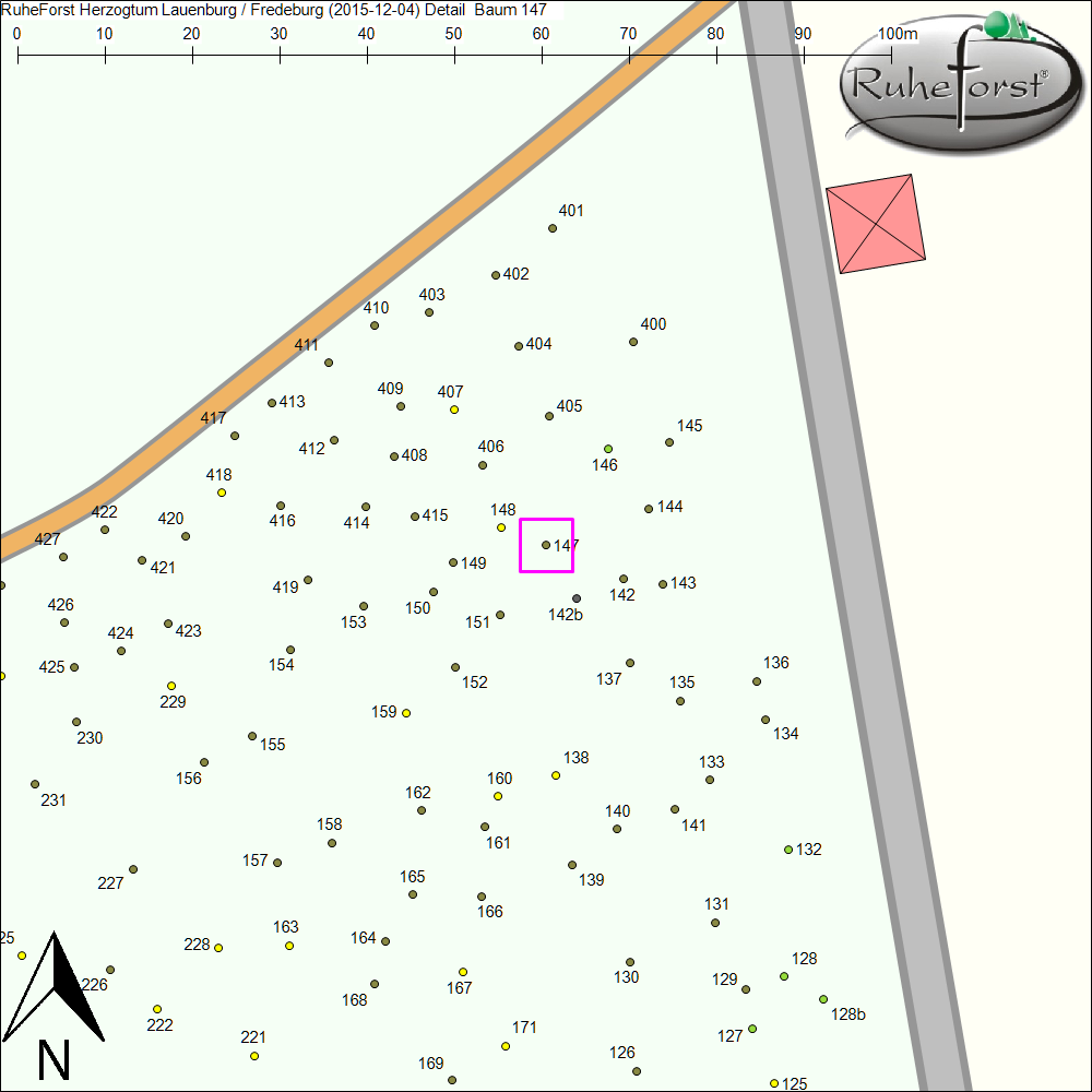 Detailkarte zu Baum 147