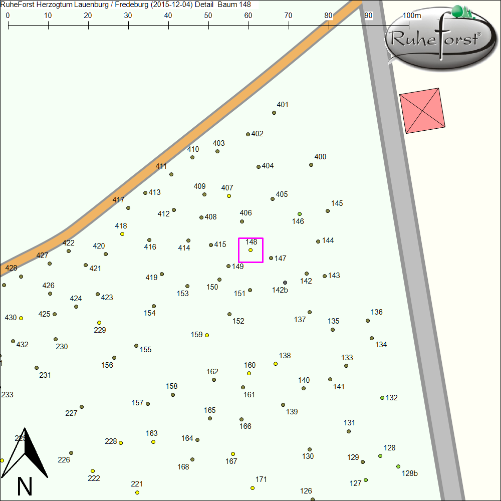 Detailkarte zu Baum 148