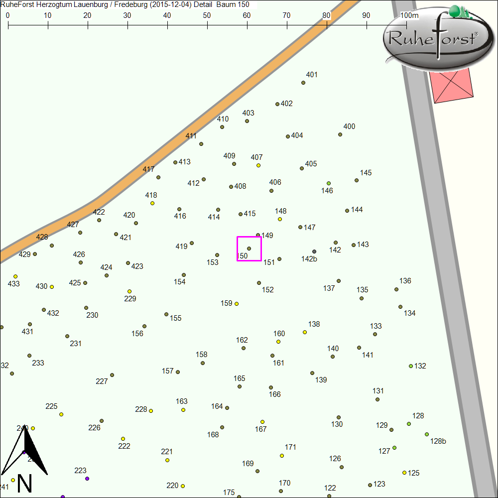Detailkarte zu Baum 150