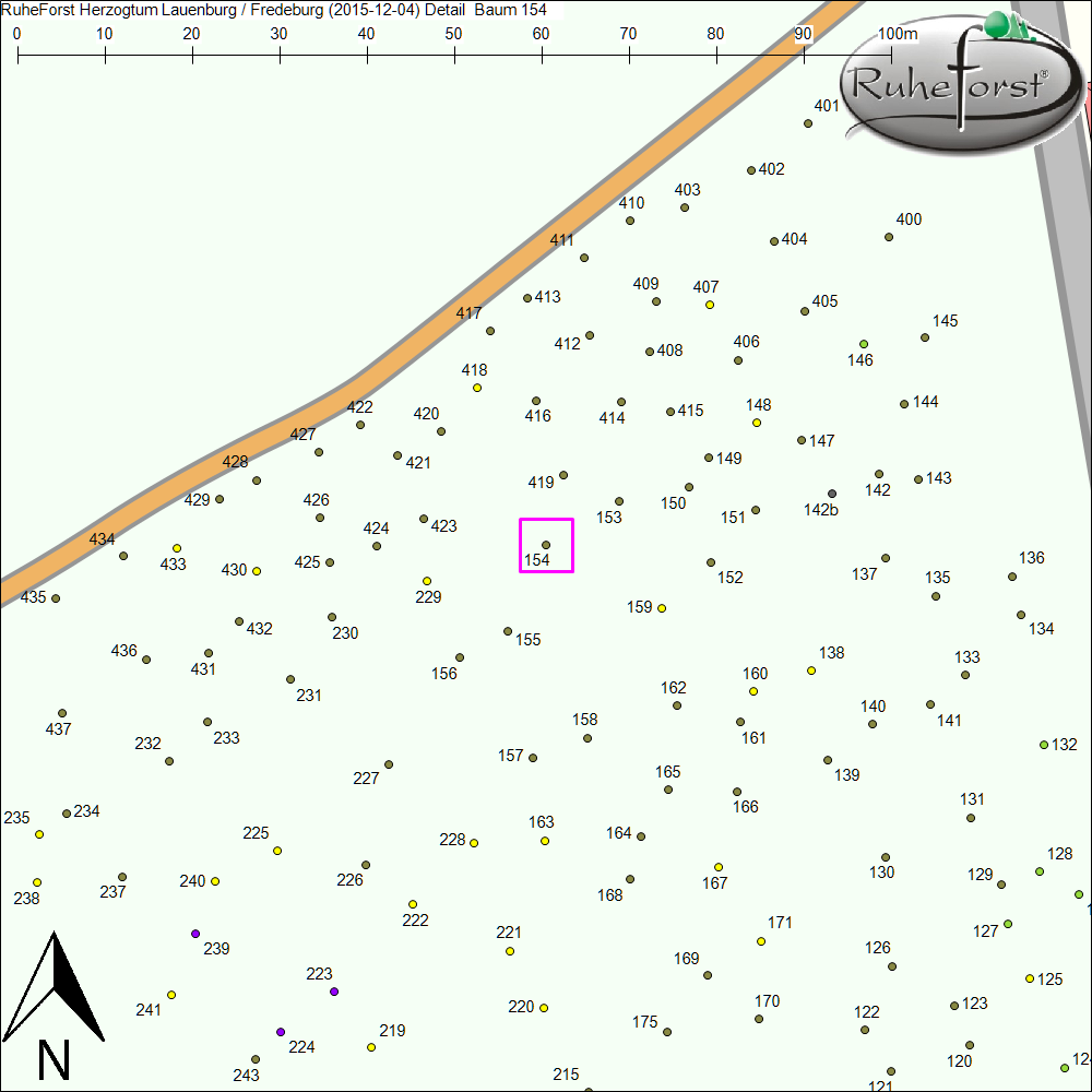 Detailkarte zu Baum 154