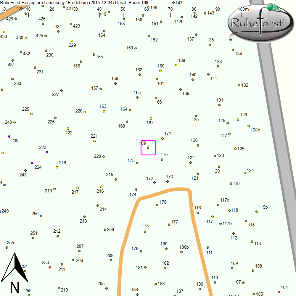 Detailkarte zu Baum 169