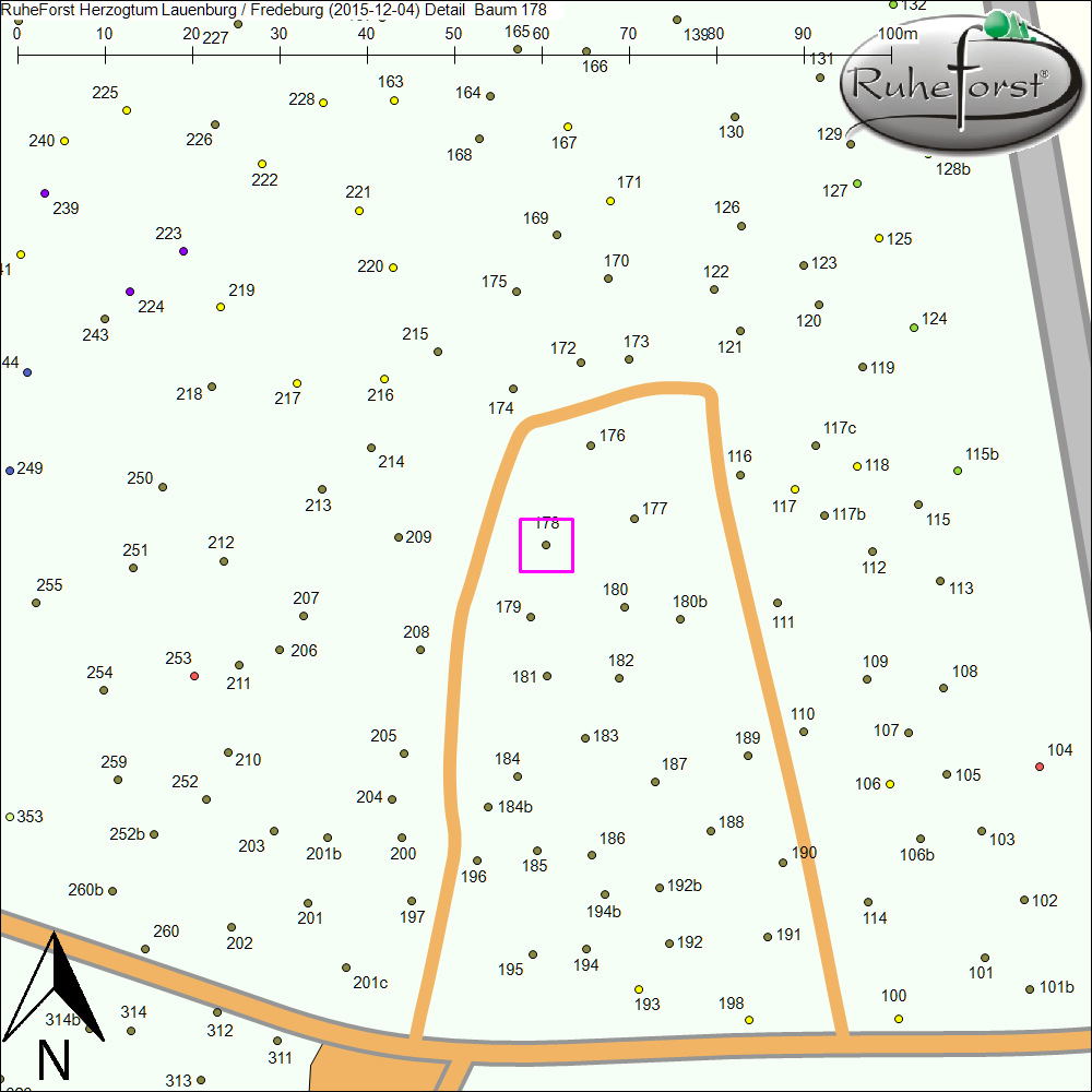 Detailkarte zu Baum 178