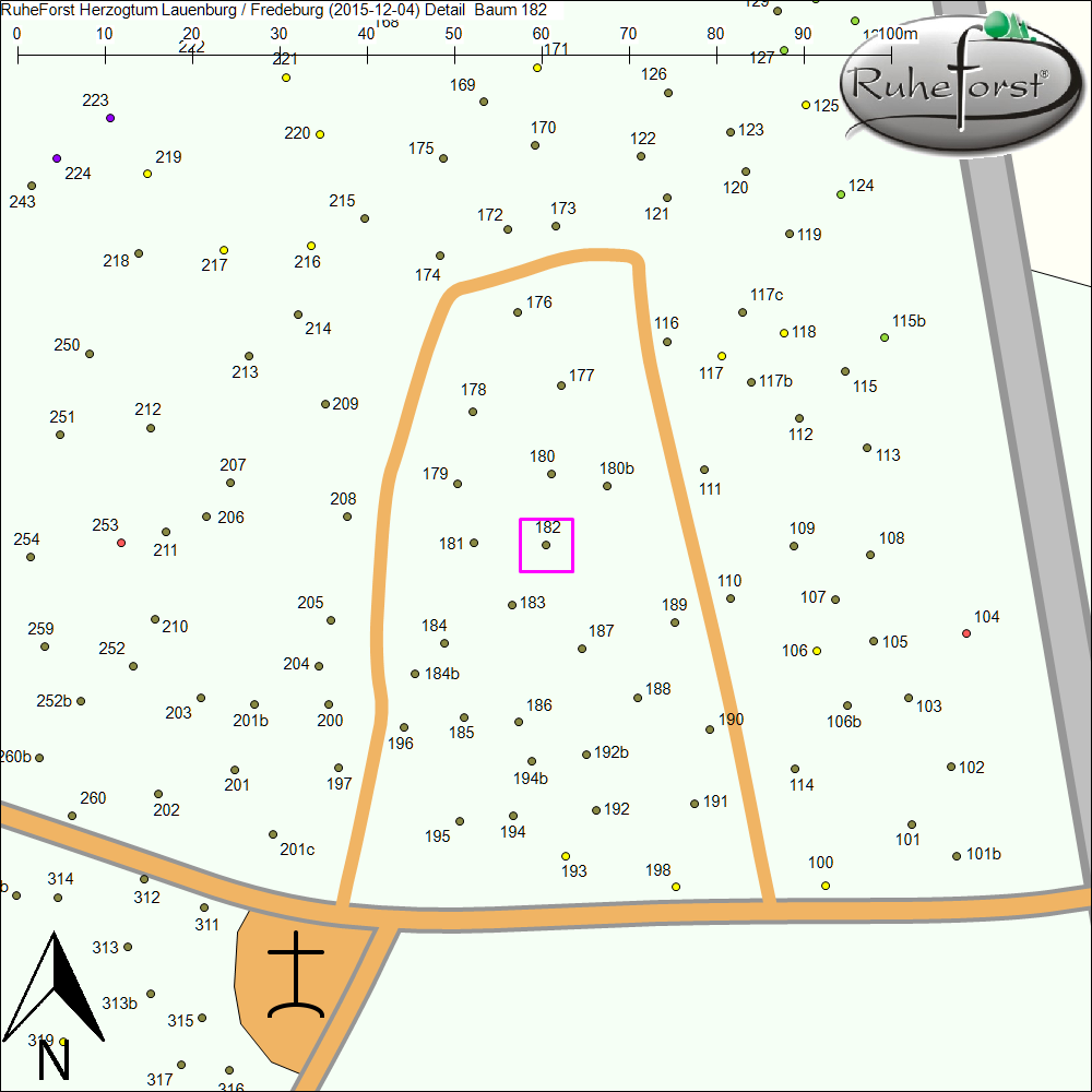 Detailkarte zu Baum 182
