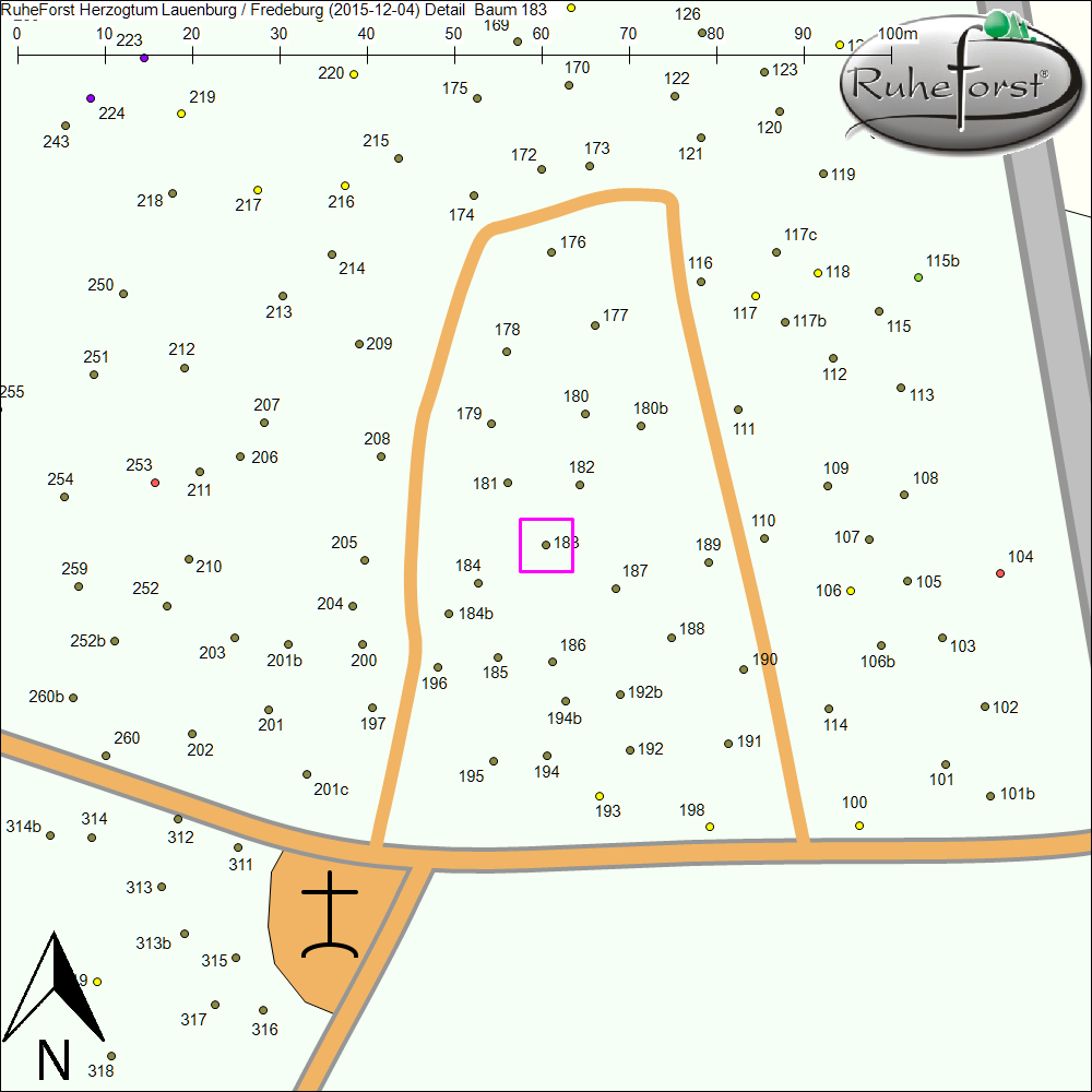 Detailkarte zu Baum 183