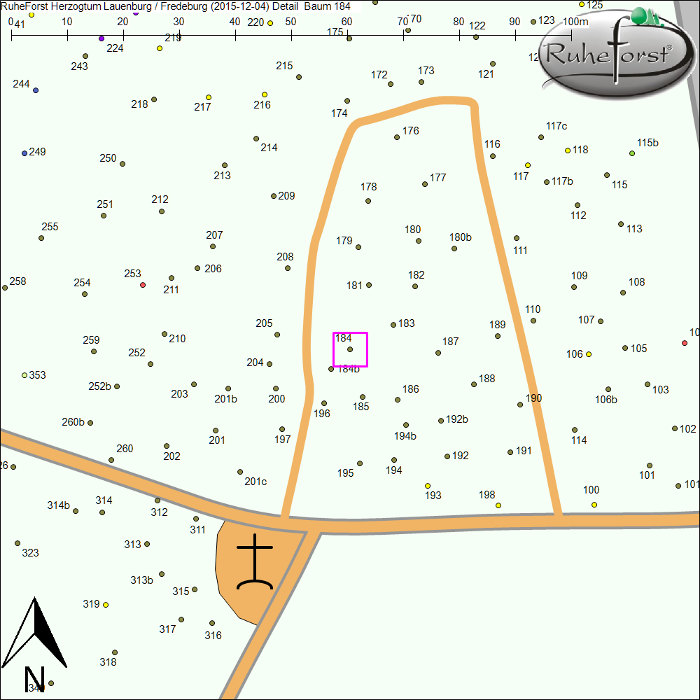 Detailkarte zu Baum 184