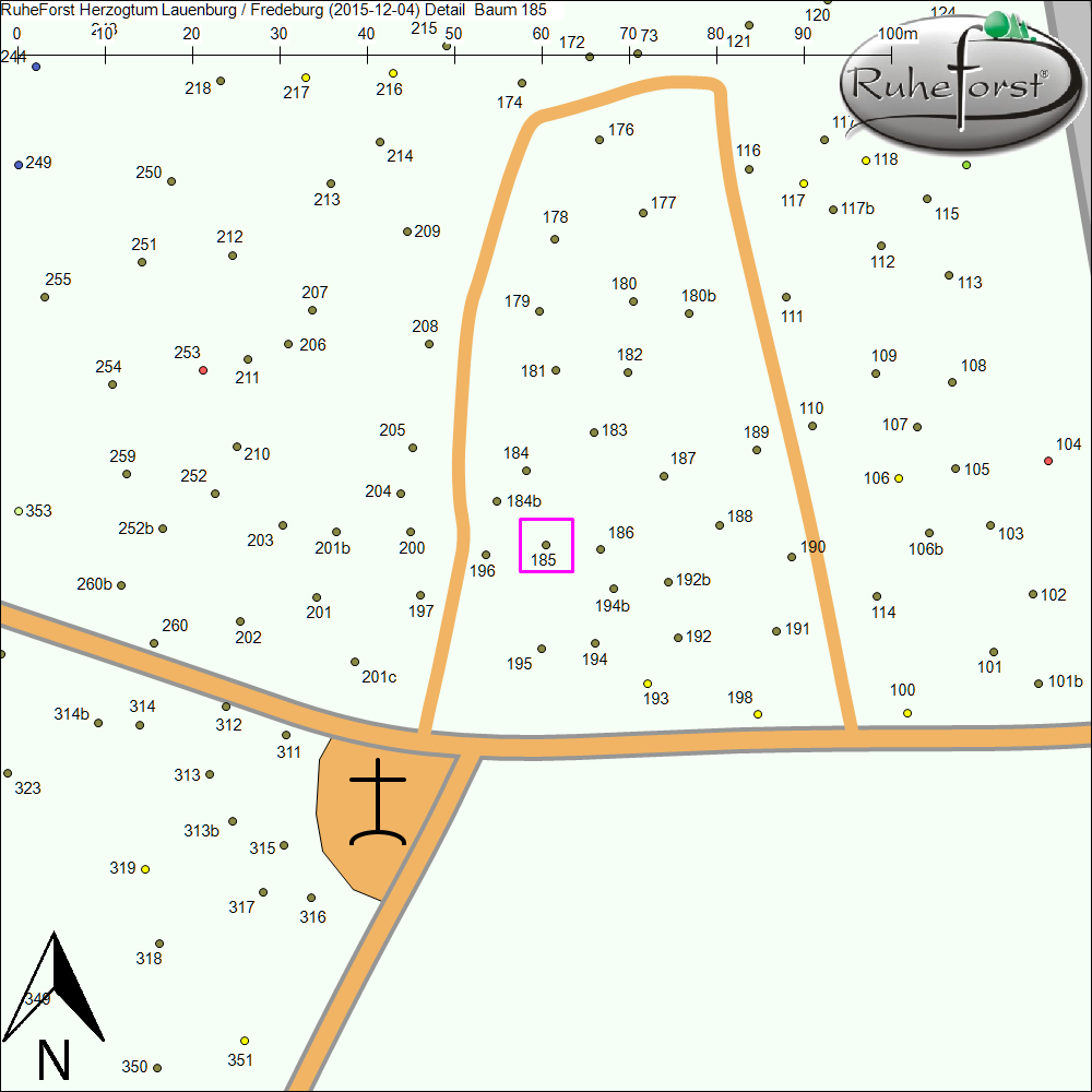 Detailkarte zu Baum 185