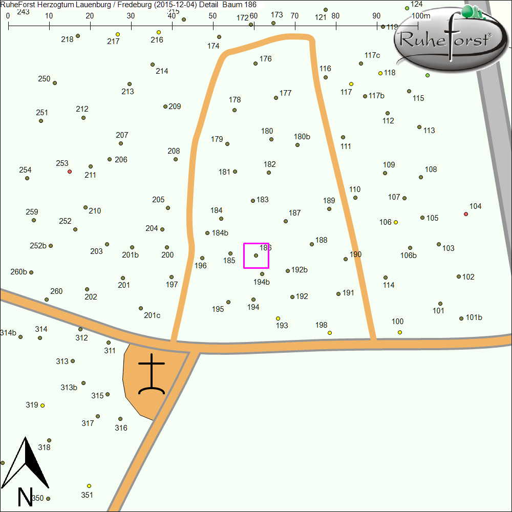 Detailkarte zu Baum 186