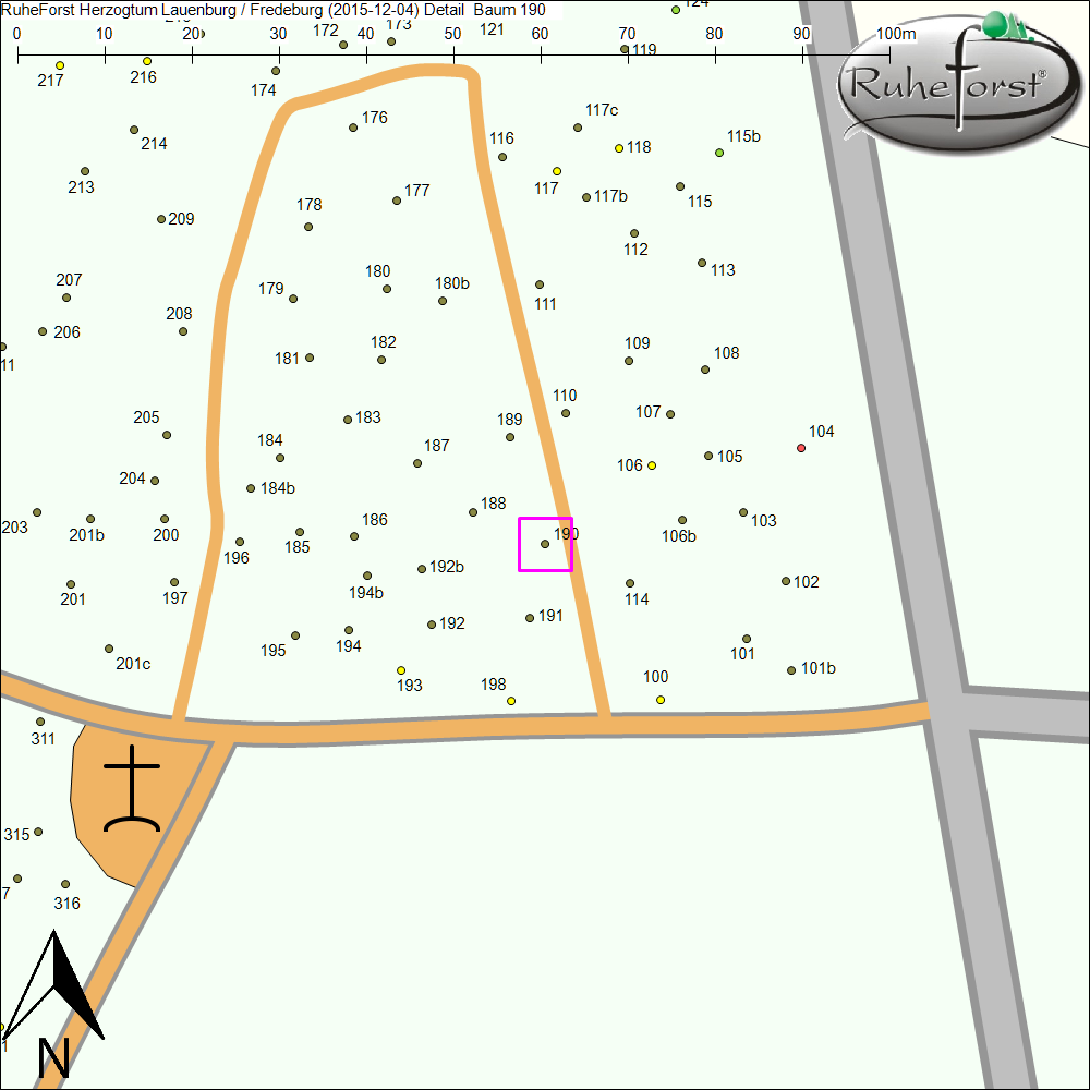 Detailkarte zu Baum 190