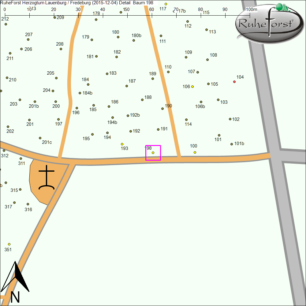 Detailkarte zu Baum 198