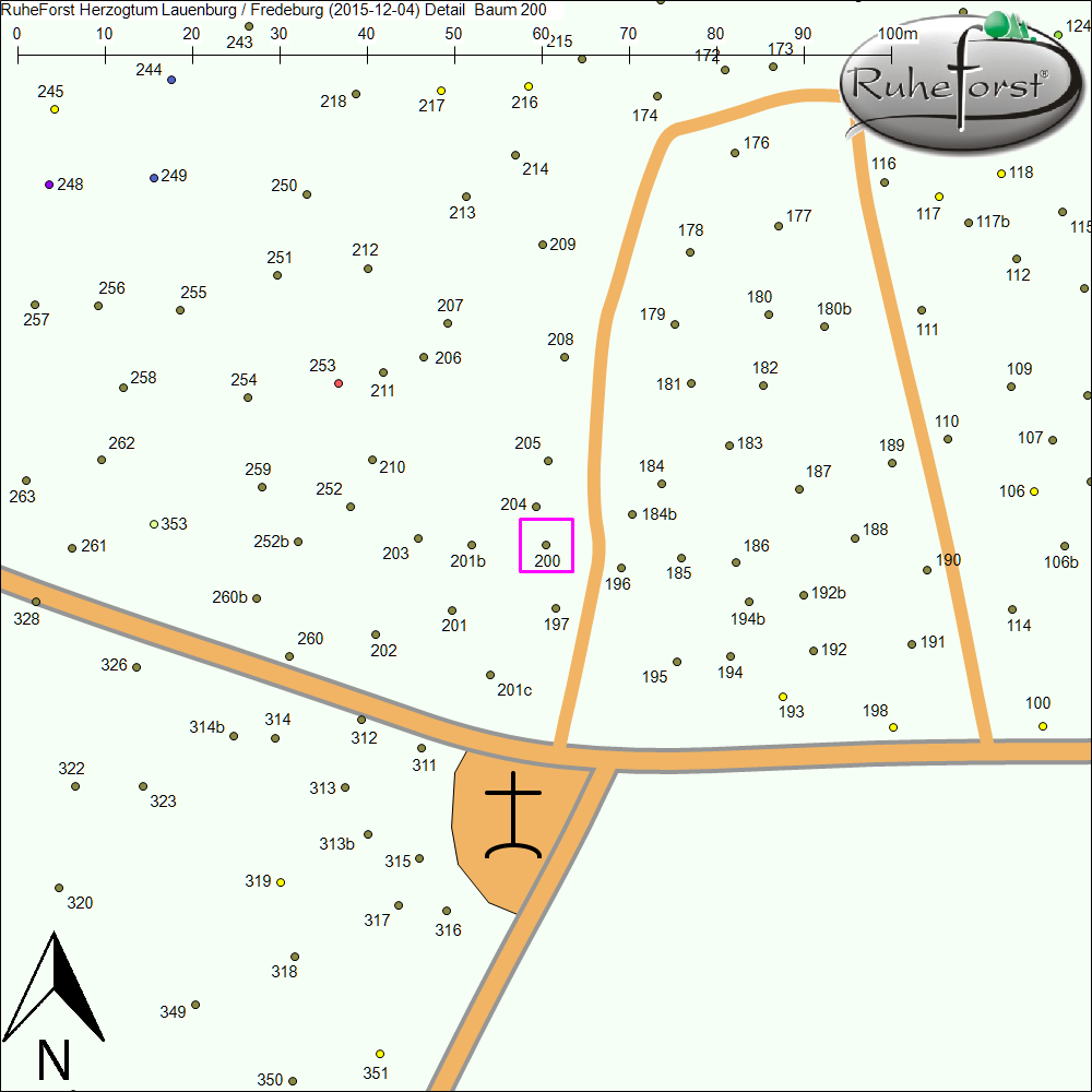 Detailkarte zu Baum 200
