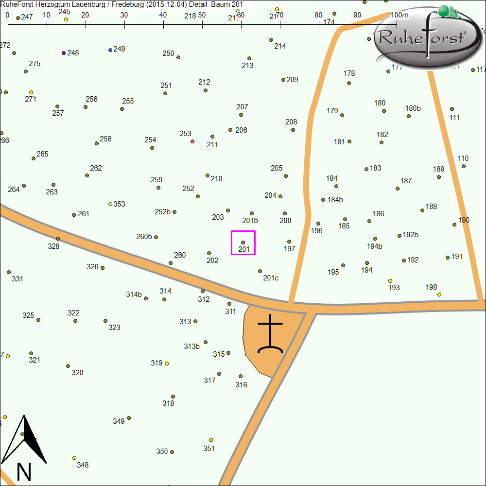Detailkarte zu Baum 201