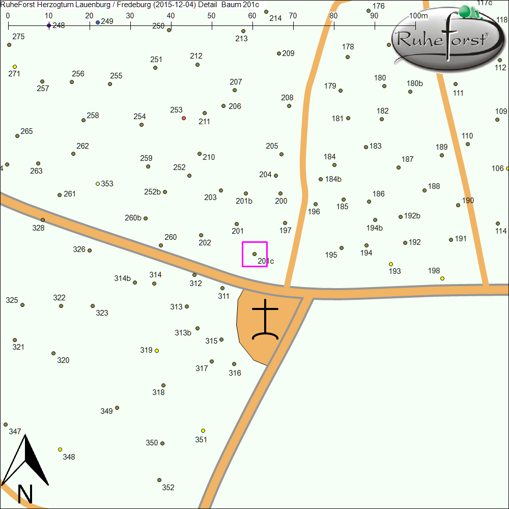 Detailkarte zu Baum 201c