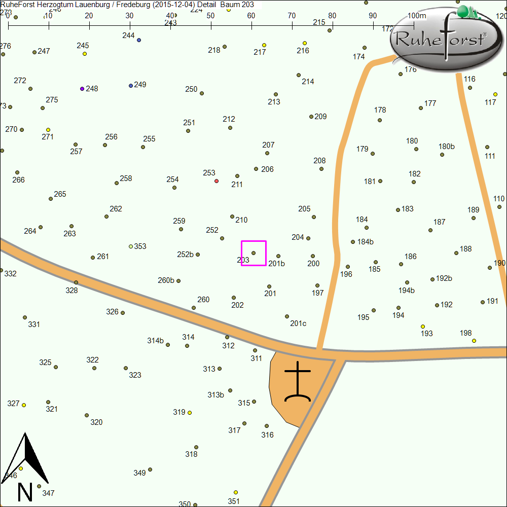 Detailkarte zu Baum 203