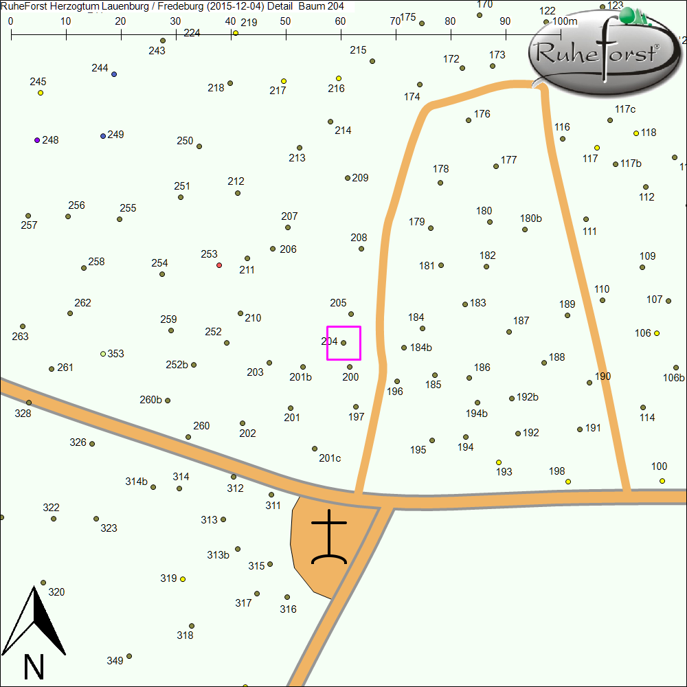 Detailkarte zu Baum 204