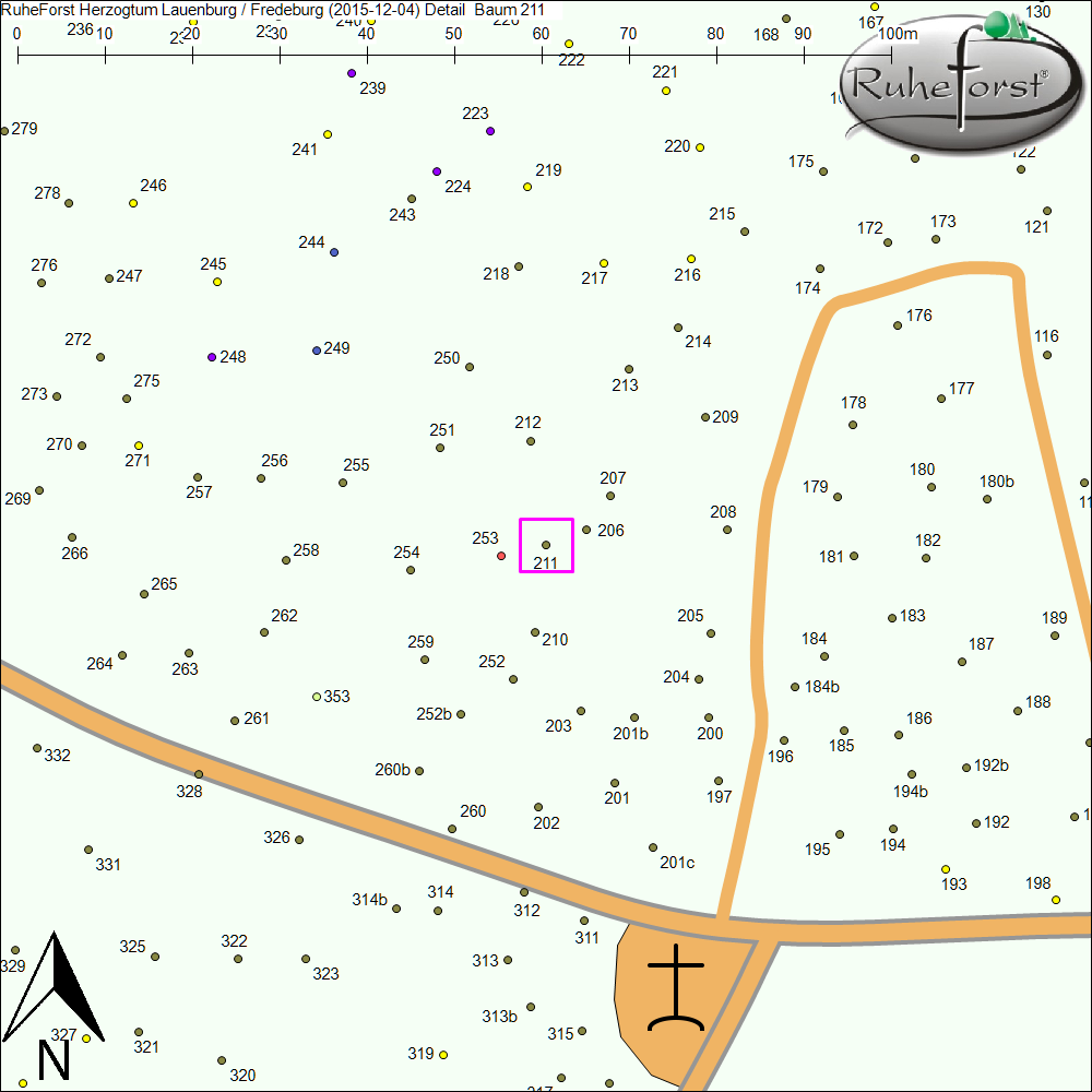 Detailkarte zu Baum 211