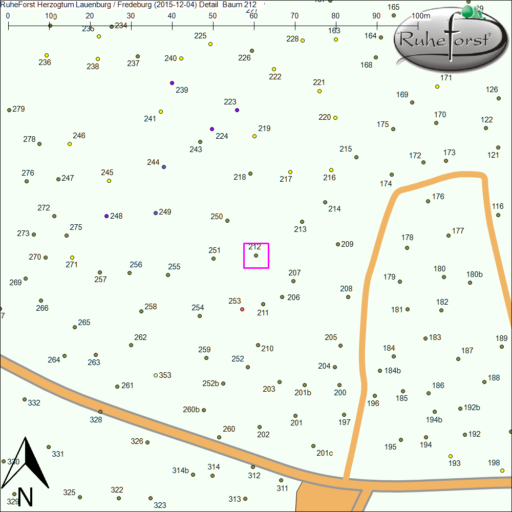 Detailkarte zu Baum 212