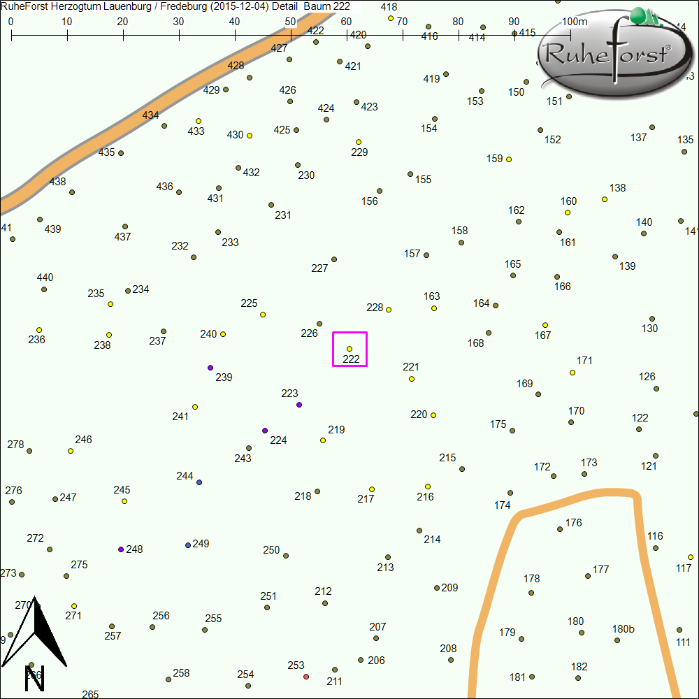 Detailkarte zu Baum 222