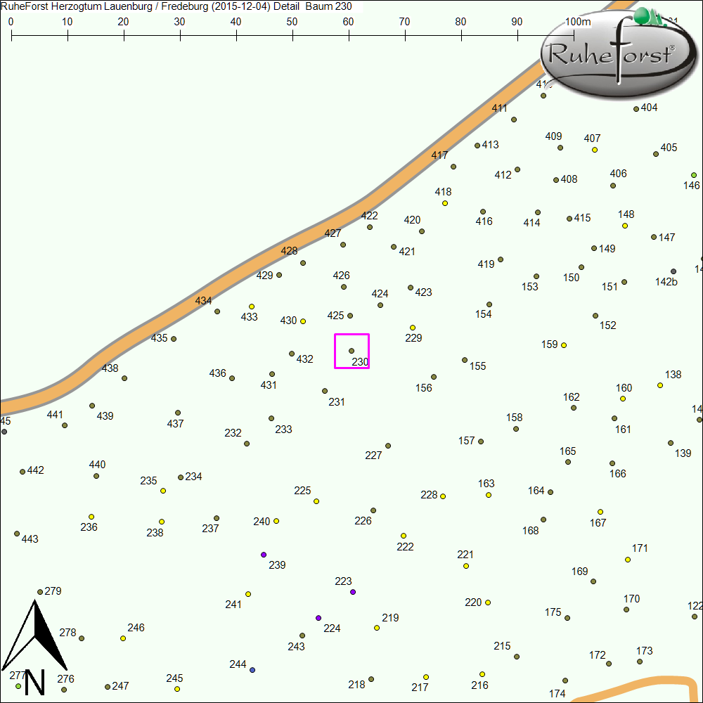 Detailkarte zu Baum 230