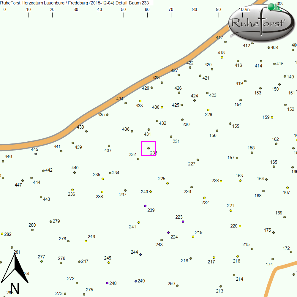 Detailkarte zu Baum 233