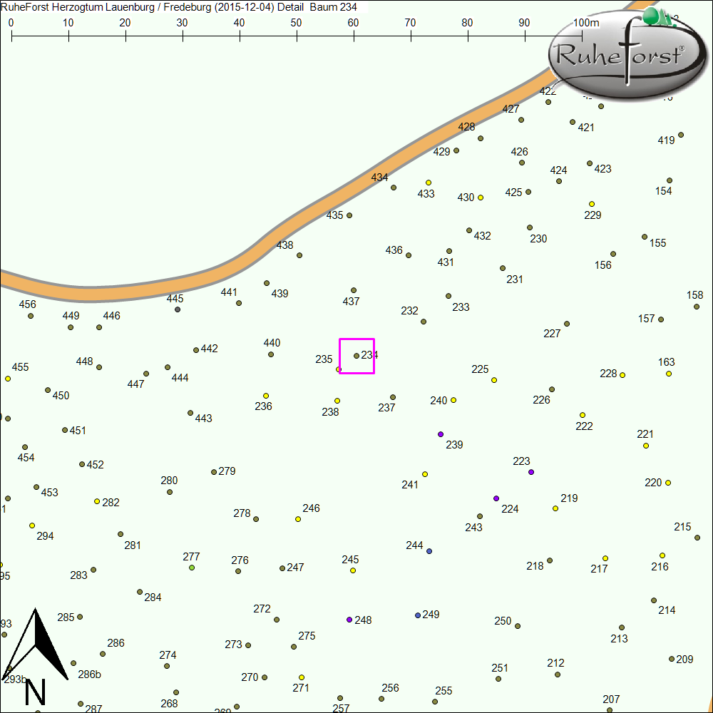 Detailkarte zu Baum 234