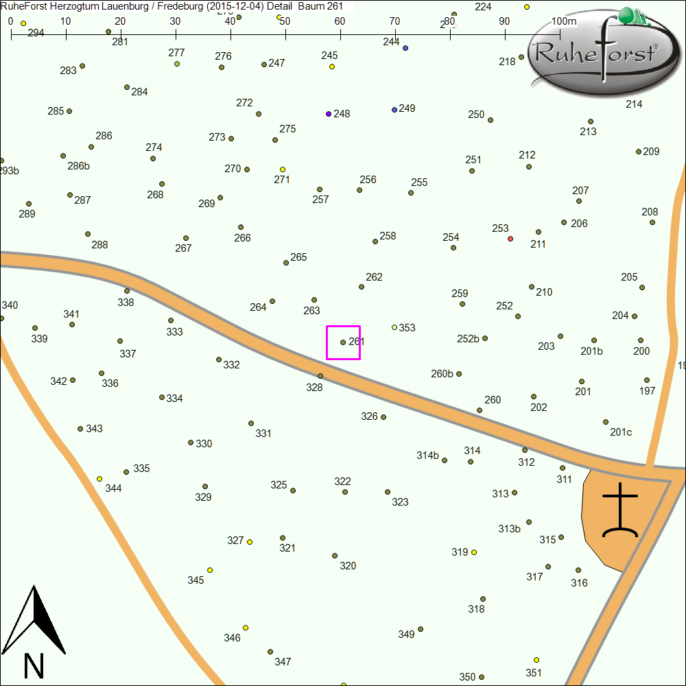 Detailkarte zu Baum 261