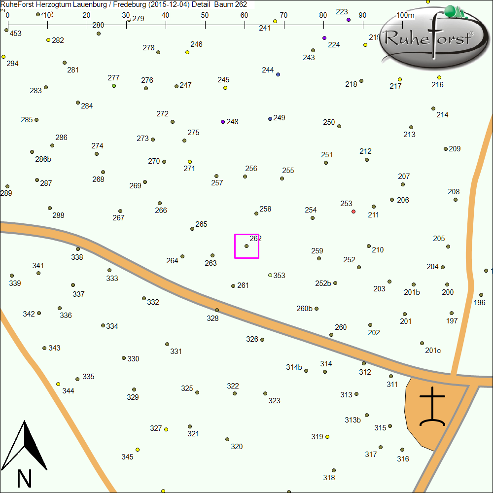 Detailkarte zu Baum 262