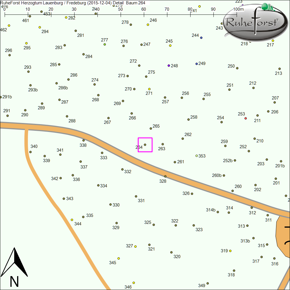 Detailkarte zu Baum 264
