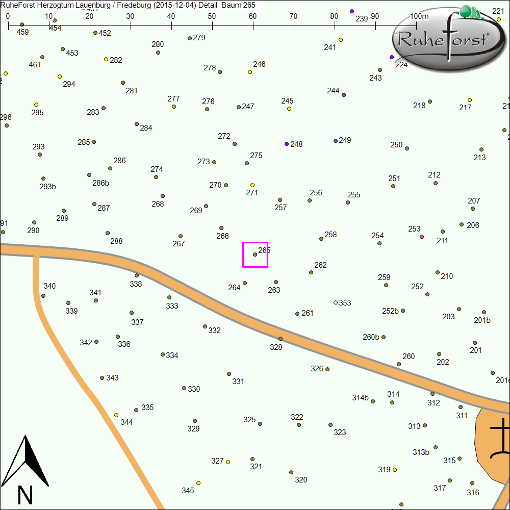 Detailkarte zu Baum 265