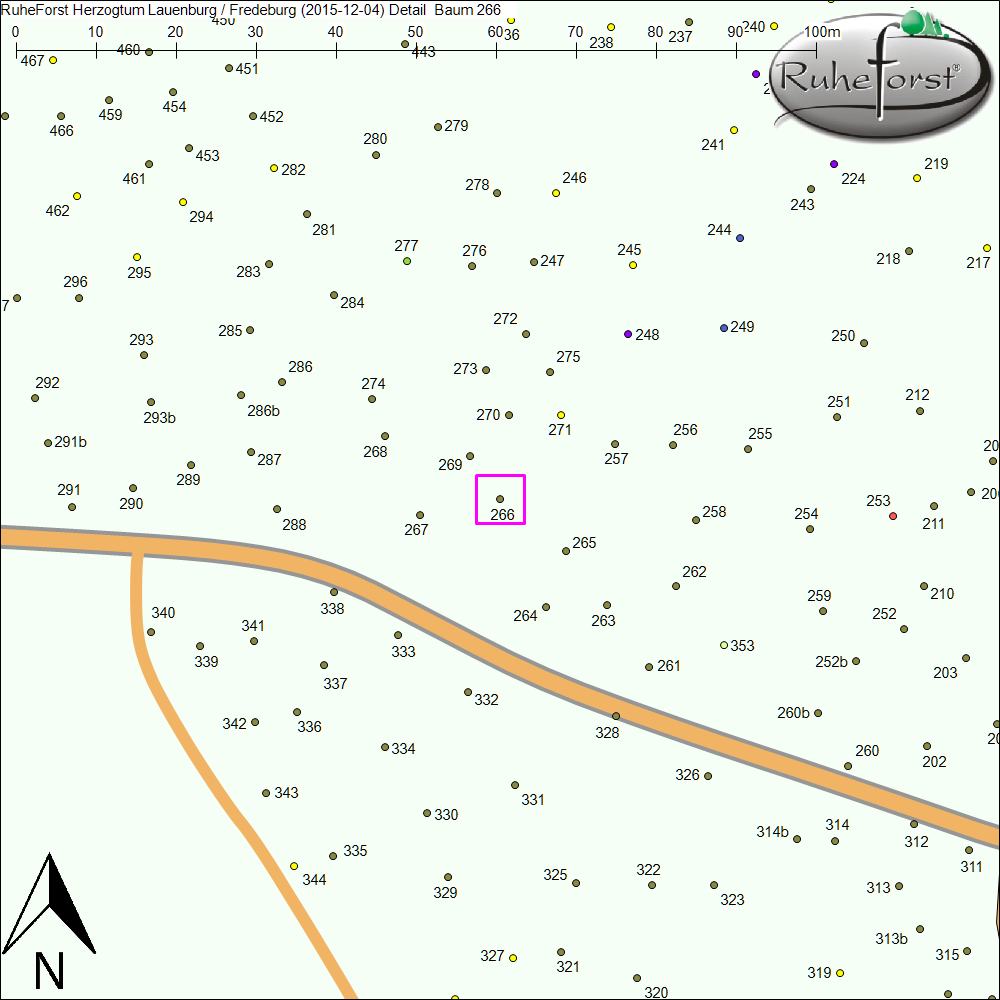Detailkarte zu Baum 266