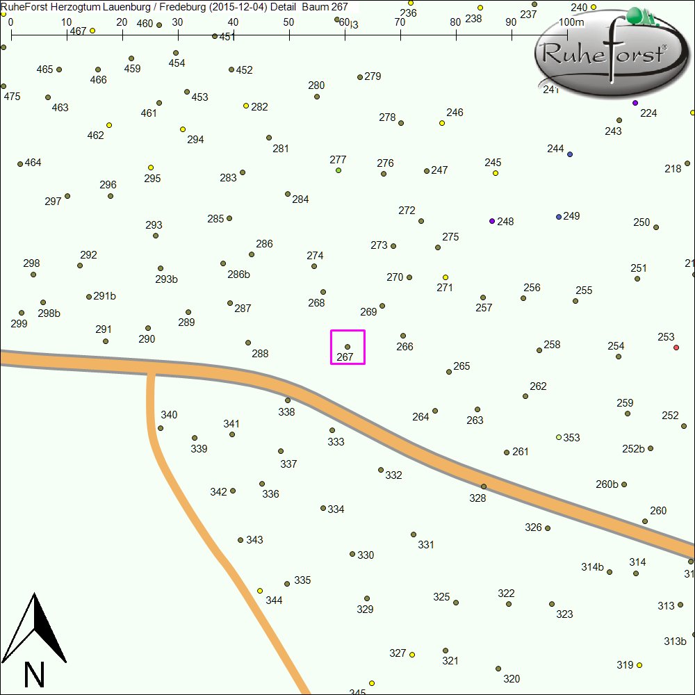 Detailkarte zu Baum 267