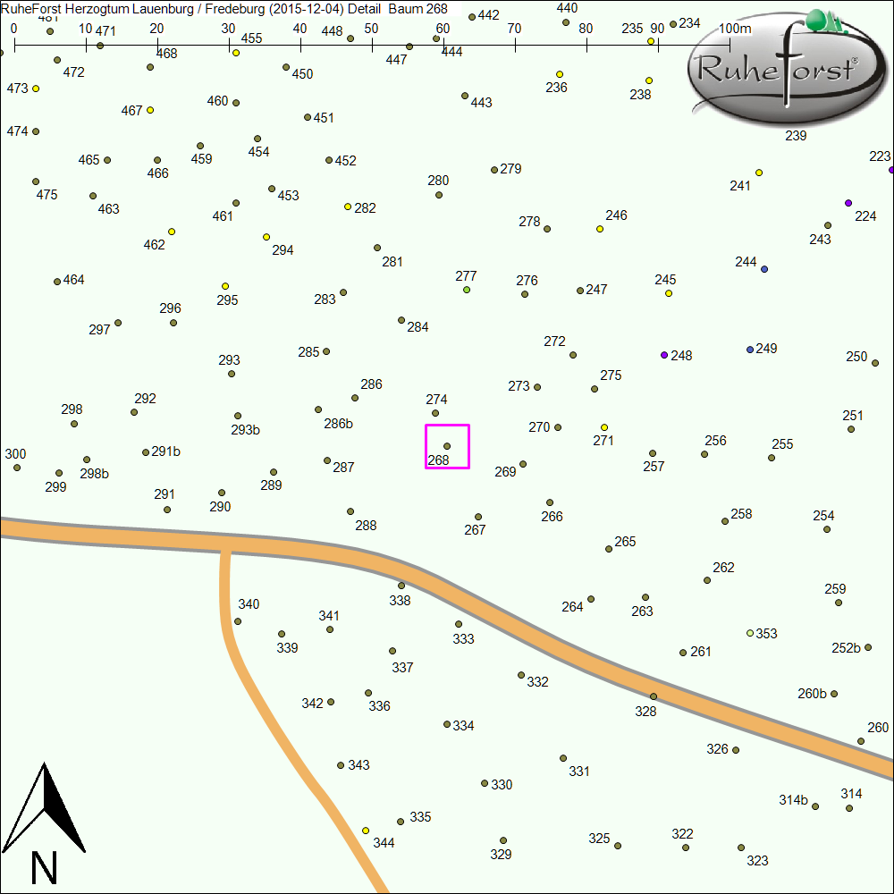 Detailkarte zu Baum 268
