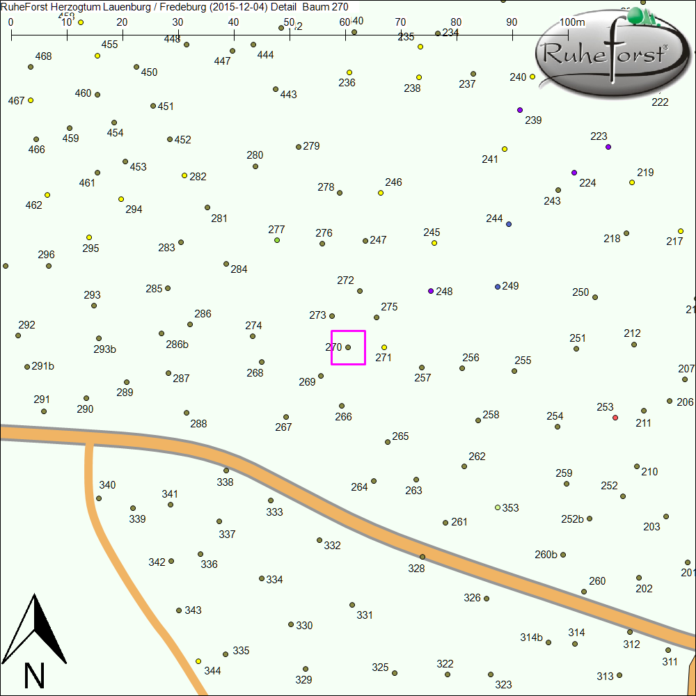 Detailkarte zu Baum 270