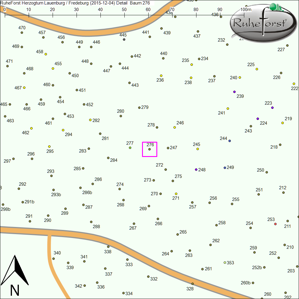 Detailkarte zu Baum 276
