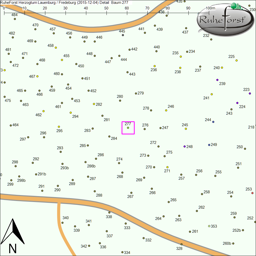 Detailkarte zu Baum 277