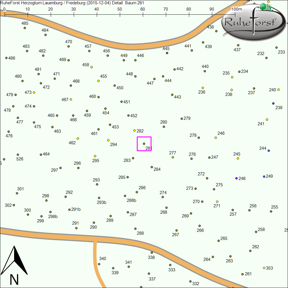 Detailkarte zu Baum 281