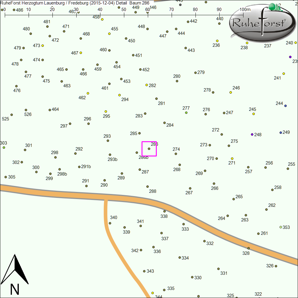 Detailkarte zu Baum 286