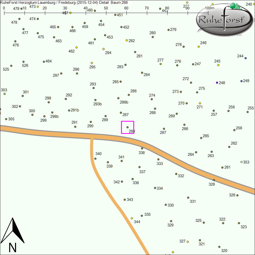Detailkarte zu Baum 288