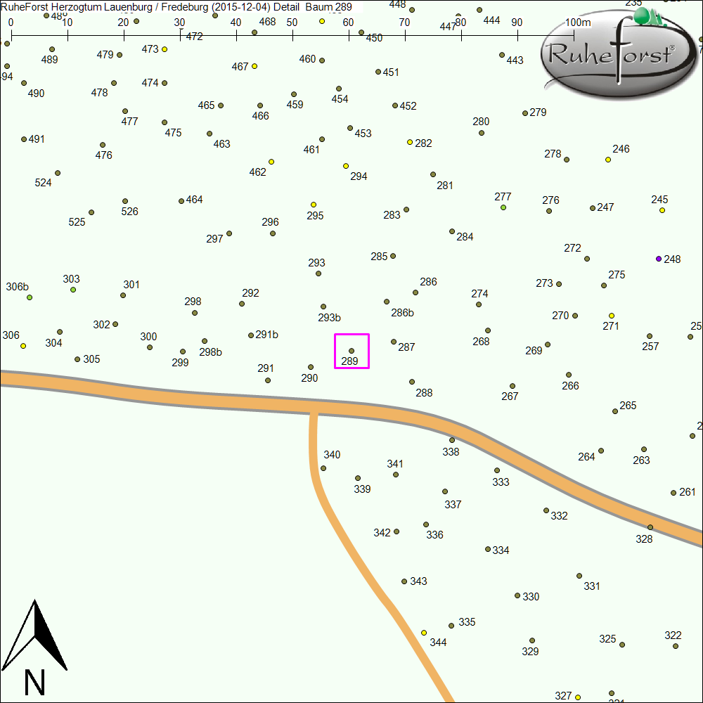 Detailkarte zu Baum 289