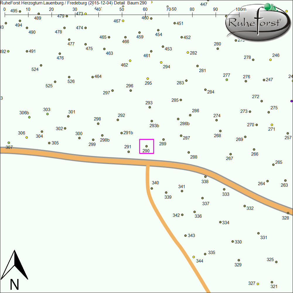 Detailkarte zu Baum 290