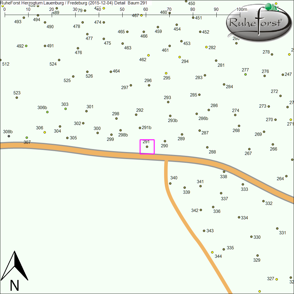 Detailkarte zu Baum 291