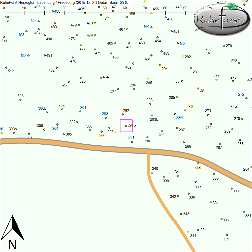 Detailkarte zu Baum 291b