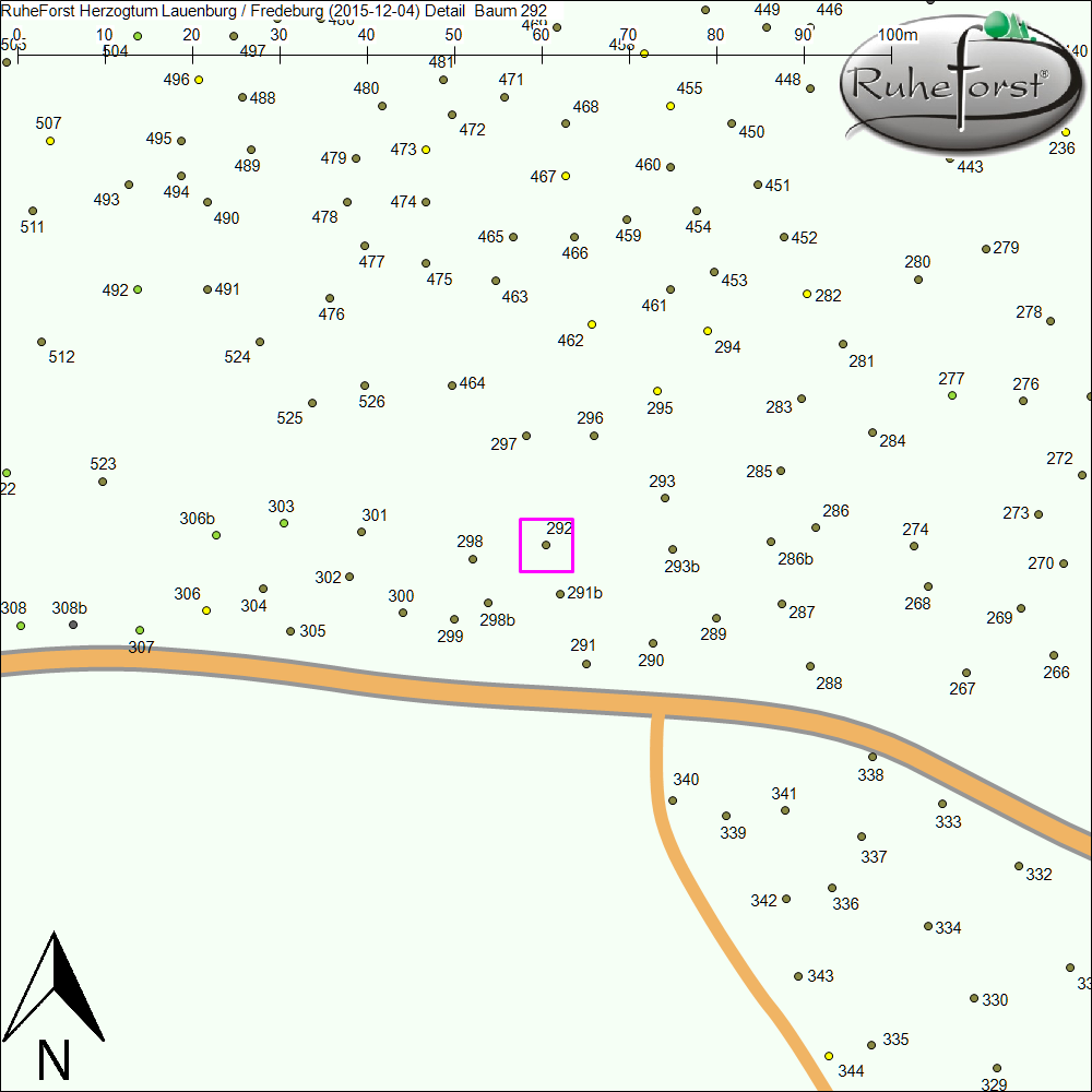 Detailkarte zu Baum 292