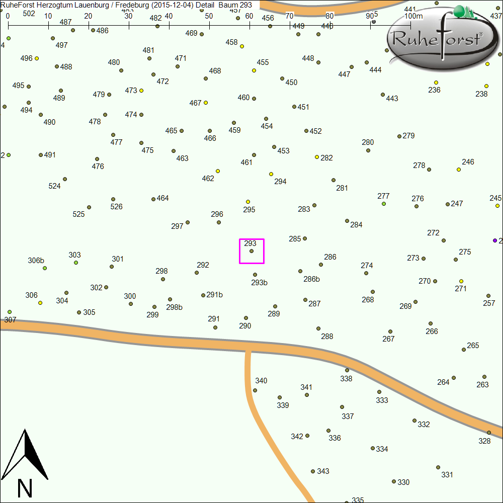 Detailkarte zu Baum 293