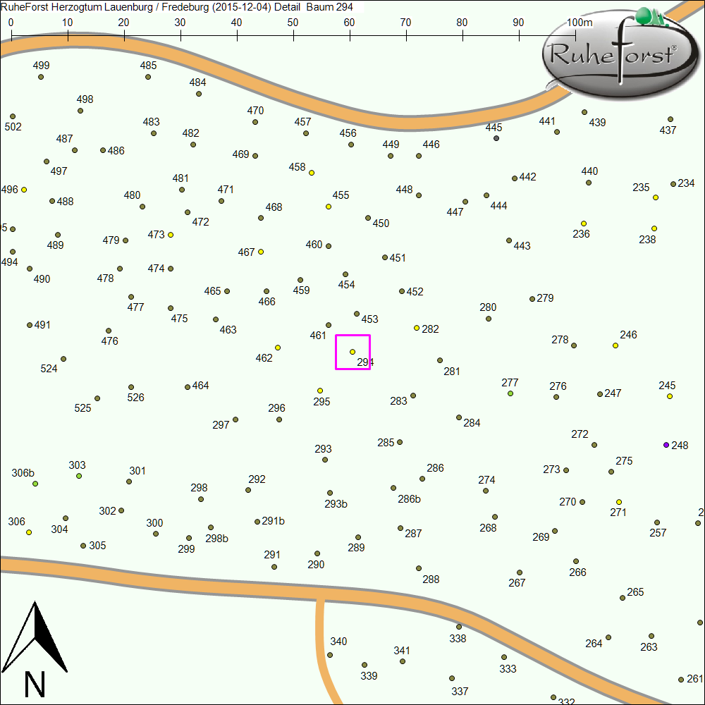 Detailkarte zu Baum 294