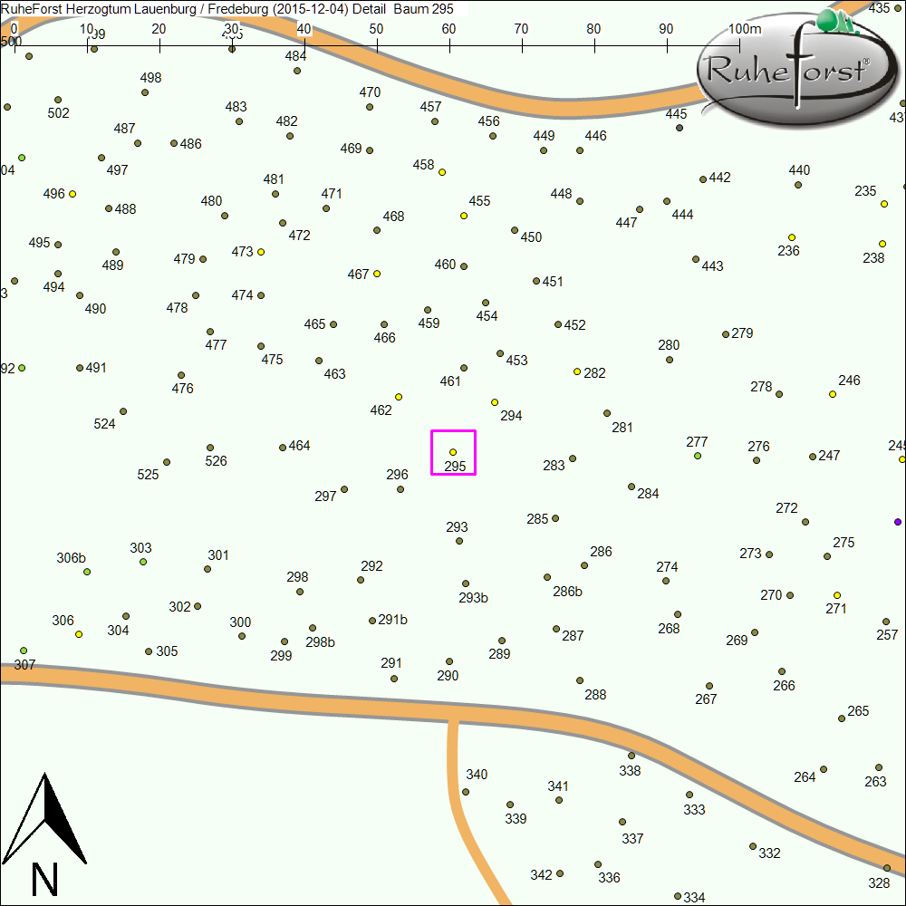 Detailkarte zu Baum 295