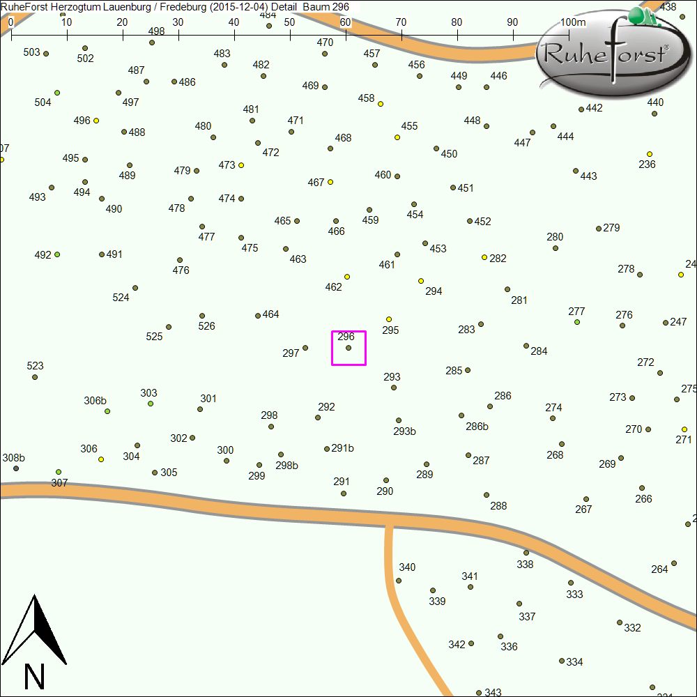Detailkarte zu Baum 296