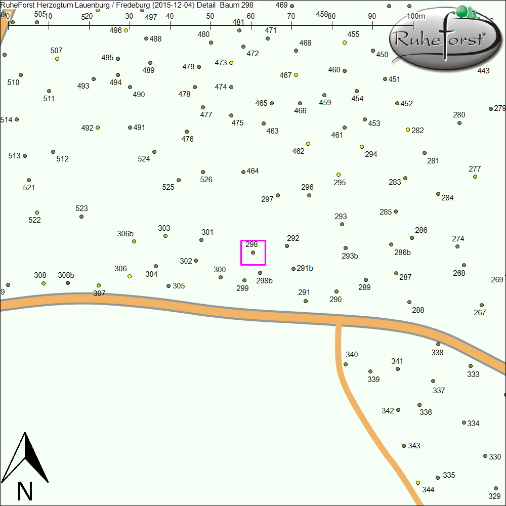 Detailkarte zu Baum 298