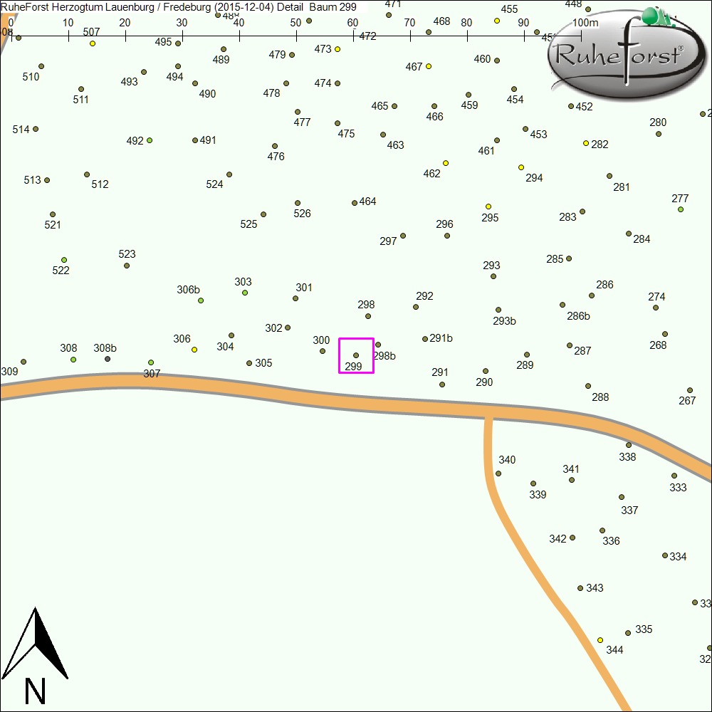 Detailkarte zu Baum 299