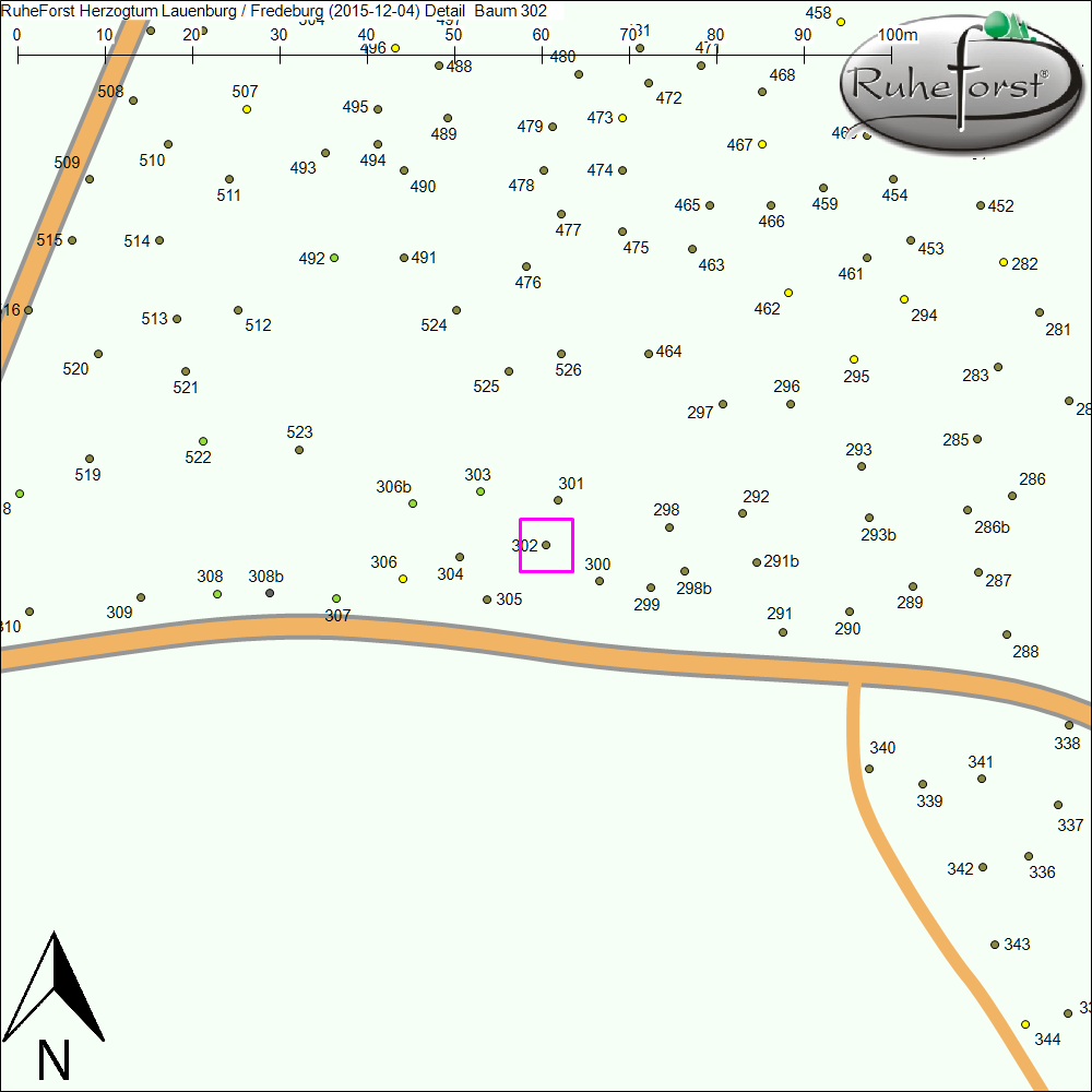 Detailkarte zu Baum 302